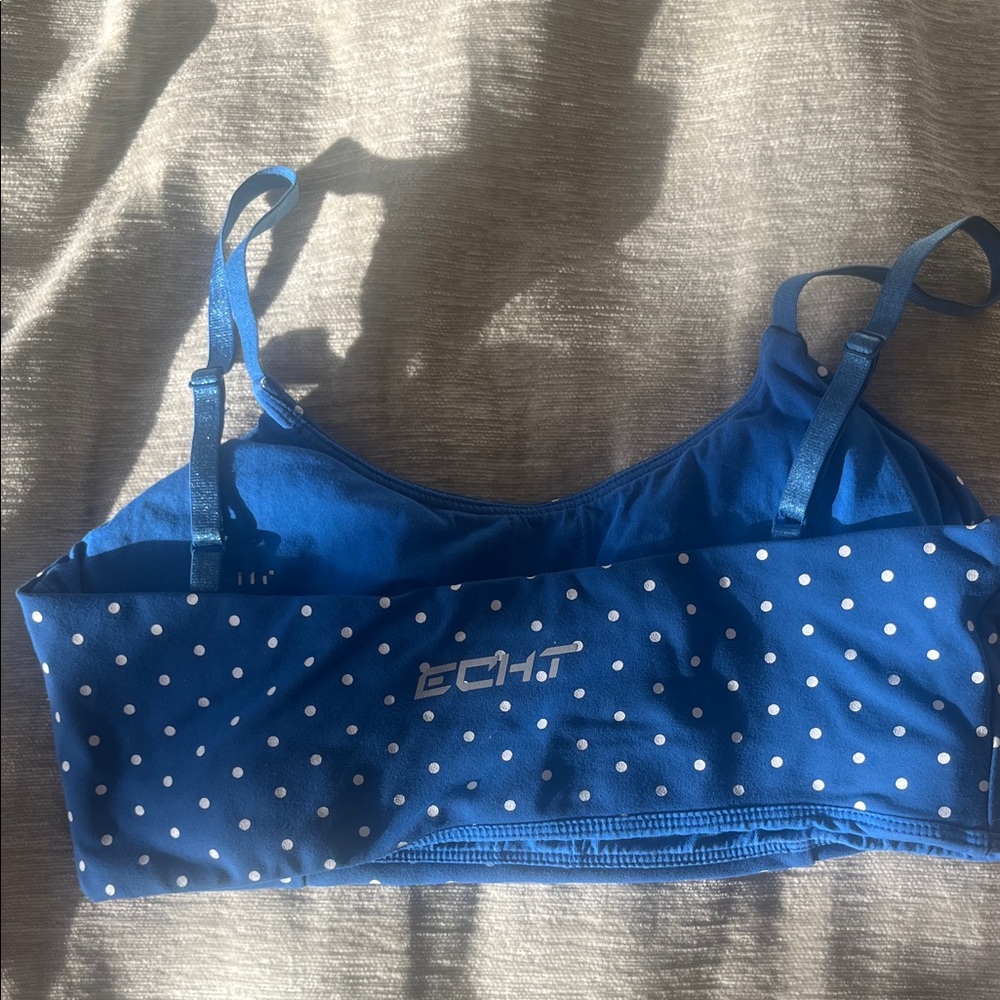 Echt Blue Polka Dot sports bra - Picture 2 of 2